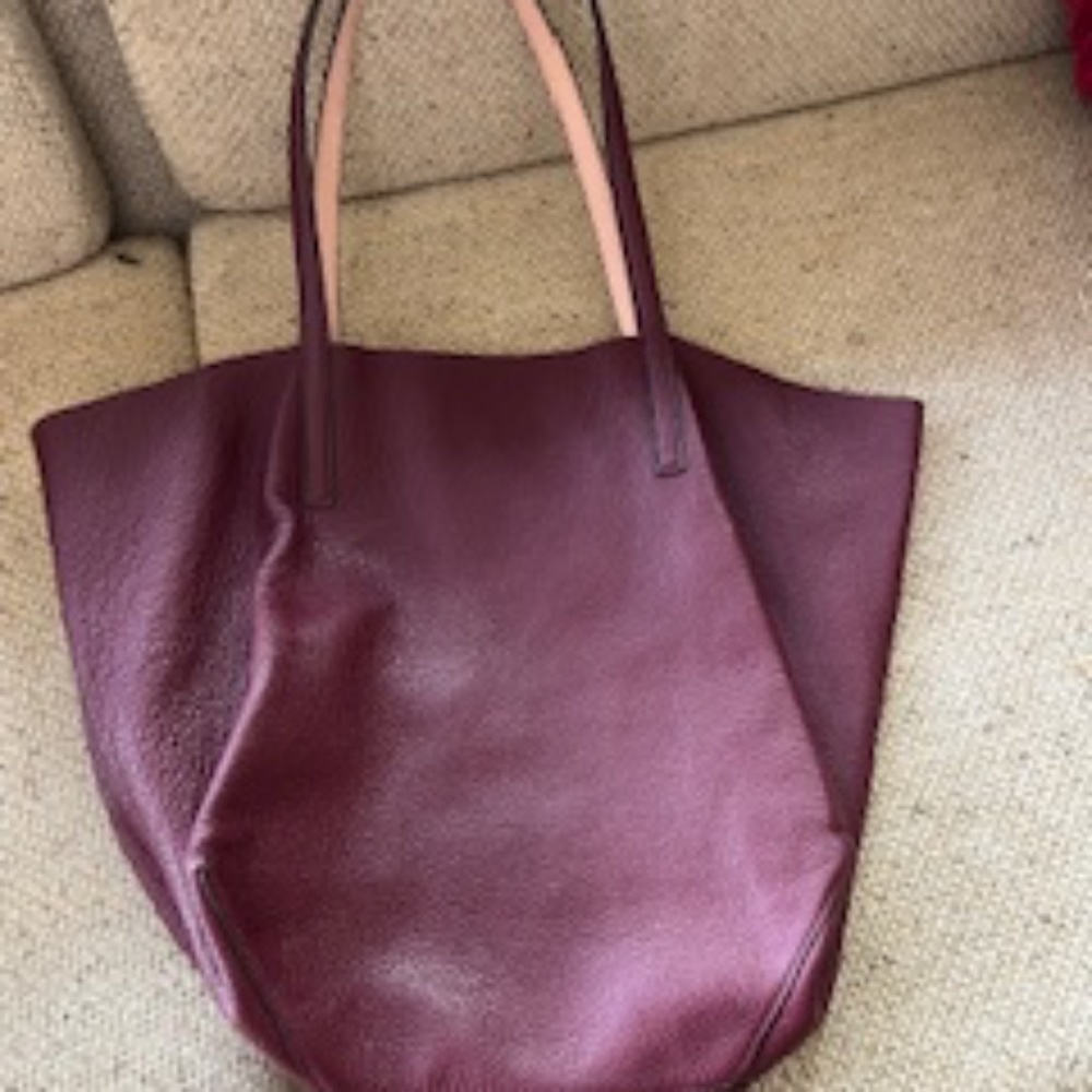 Michael Kors Burgundy/Pink East/West tote bag